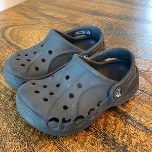 Size 8 C Kids Classic Black Crocs Clog